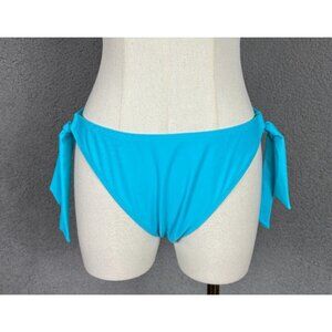 Relleciga Womens Bikini Bottoms With Side Ties In Blue Size M